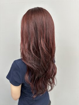 ヘアーアンドビューティーザ エフ(Hair Beauty the F) *レッドブラウン_ブリーチなし_リバース巻き_韓国風_m35