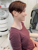 ヘアアンドデイスパ アグー(hair&dayspa AGU) 【横須賀中央　AGU】刈り上げサマーショートシルキーベージュ