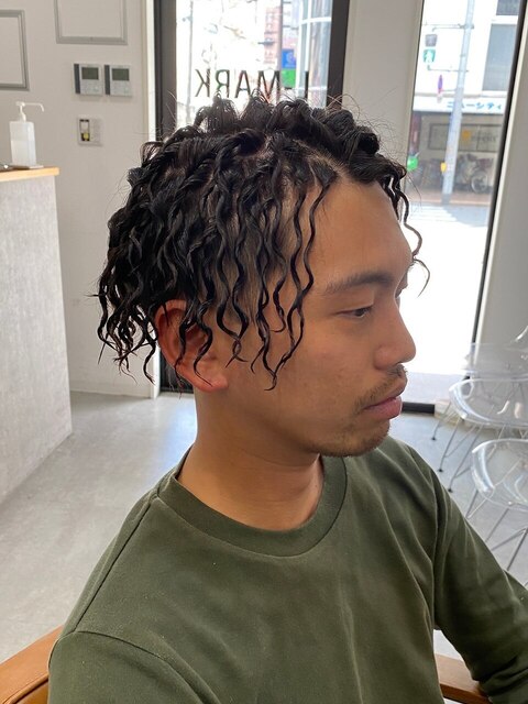 コーンローブレイズ編み込みメンズヘアダンスドレッド