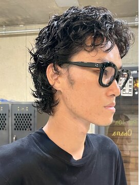 ナループロアオハナ(Nalu pu loa ohana) メンズウルフパーマ/マレットヘア/ショートウルフパーマ