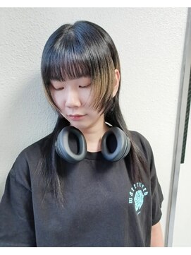 パープル(purple) デザインロングウルフ