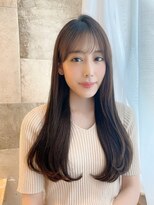 プアメリア 名古屋(Puamelia)&nbsp;まとまりヘア/ワンカール可愛い/ブラウン/ケアカラー/髪質改善