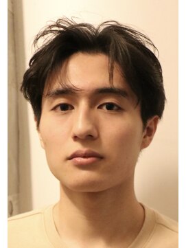 ヘアカロン 熊本本店(Hair CALON) メンズカットマッシュショートセンターパート熊本下通