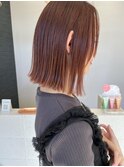 ピレンジカラー＋ぱつっとボブ