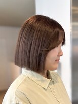 アリュウル 表参道 青山(Allure) 切りっぱなしボブ×ウォームブラウン◎佐藤