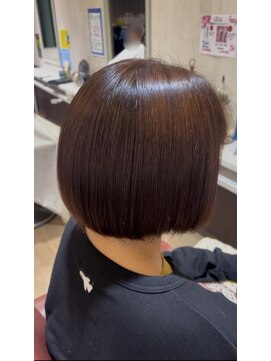 スウィッチグラン(hair salon switch grand) クラシカルボブ×オレンジ系【髪質改善】メテオカラー