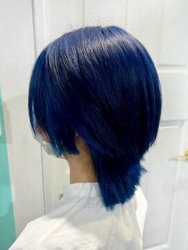 エターナルバイマティーナ(Eternal by MATINA) 【ネイビー×ブルー/インナーカラー】池袋美容室