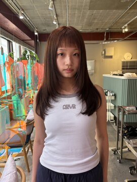 ローレンジウ(LOREN JU) 透明感髪質改善ベージュダブルカラーミルクティーグレージュ