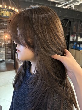 ノラ ヘアーサロン(NORA HAIR SALON) ダブルカラーグレージュココアベージュレイヤーハッシュカット