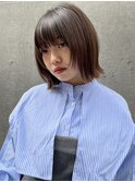 【Noa】ヘイリーボブ前髪レイヤーカット小顔/髪質改善/縮毛矯正