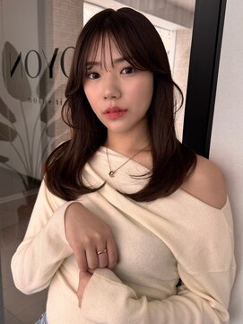 ソヨン 栄店(SOYON) 似合わせカット/ミディアムレイヤーカット/大人ガーリー/くせ毛