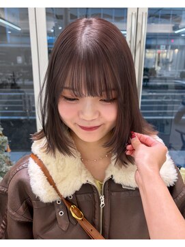 ガーデンヨコハマ(GARDEN YOKOHAMA) グレージュ 透明感カラー 似合わせカット 顔周りカット