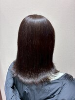 アクセ 大人可愛い外ハネ艶カラー10代20代30代40代外ハネスタイル
