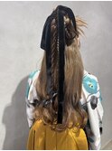 卒業式/ヘアセット/ハーフアップ/カチモリ