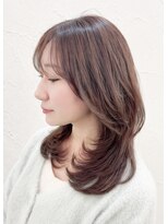 エトネ ヘアーサロン 仙台駅前(eTONe hair salon) ミディアムレイヤー 20代30代40代