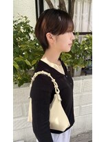 レンク(LENC) 丸みのある耳掛けマッシュショート