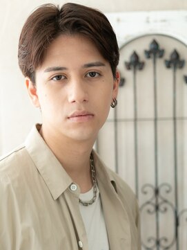 メンズヘア ビーセカンド 草加店(MENS HAIR B-2) 20代30代ダークブラウン爽やかリクルート刈り上げマッシュI草加