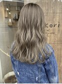 ロング×ハイトーン×シアーベージュ