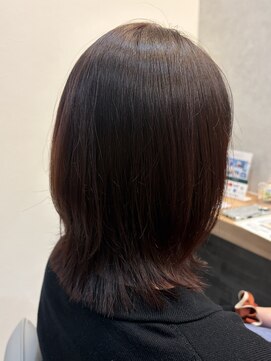リナン(Rinan) 切りっぱなしミディアム/30代/40代/大人ボブ/大人ミディアム