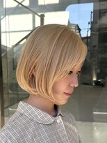ヲタク 渋谷 代官山 恵比寿(wotaku.) ブロンドベージュハイトーンボブダブルブリーチケアブリーチ金髪