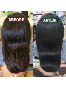 ブルーフィン シセロ(Blue Fin cicero) 髪質改善/ツヤ髪ロング/アッシュブラック/20代30代/美シルエット