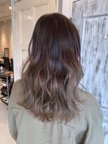 マーズ 山本丸橋店(Mars) 【セミロング×アッシュグレー】