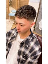 銀座マツナガ 神田店 10代20代流行り濡れパン♪ハイスキンフェードクロップ爽やか！