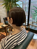 ルッカランス 王子店(Lucca Lance)&nbsp;6月　オリーブアッシュ耳掛けショート　ルッカランスRIE