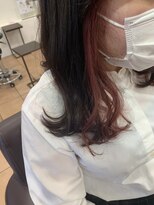 リー 甲子園(Lee)&nbsp;コントラストインナーカラー×チェリーレッド１☆