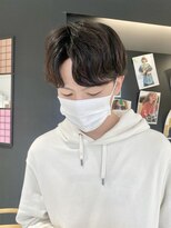 モッズヘア 仙台長町店(mod's hair)&nbsp;【滝口】カルマパーマ サイドパート 刈り上げ  前下がり