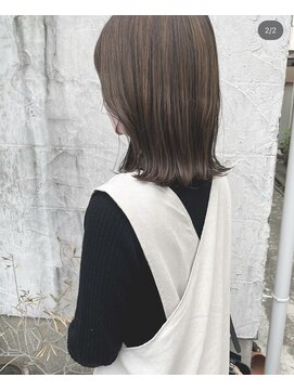 バトン ヘアケア アンド デザイン(baton hair care & design) 外ハネミディアム