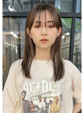 ポーチバイハニー オモテサンドウ(PORCH by HONEY omotesando) 大人可愛い20代30代40代ナチュラルストレート×シアーベージュ