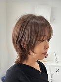 ショートウルフ☆白髪ぼかしハイライト【suiw】昭和町/天王寺