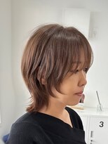 スイ(suiw)&nbsp;ショートウルフ☆白髪ぼかしハイライト【suiw】昭和町/天王寺