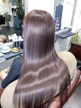 エンジェル 川越(Angel) 髪質改善うる艶モーヴピンクブラウン20代30代40代