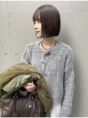 【morio熊本】大人可愛い切りっぱなしボブ