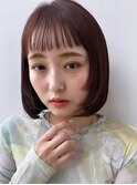 前髪ぱっつんデザインボブ【AWAKE渡辺康則】