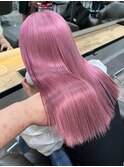8084ベビーピンクブリーチなしダブルカラー韓国艶髪ストレート