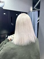 ペレ 栄店(PELE) デザインカラー/レイヤーカット/ウェットヘア/オリーブベージュ