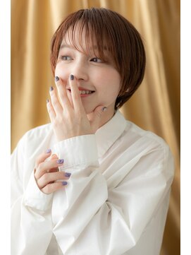 カバーヘア ブリス 上尾西口店(COVER HAIR bliss) サンドベージュ大人ガーリー小顔マッシュTb8上尾20代30代40代