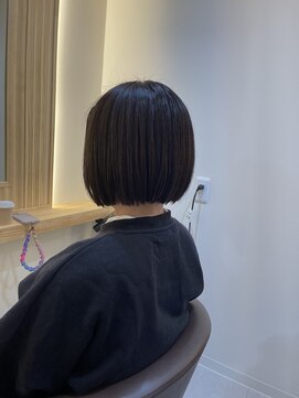 アトレ 南堀江店(attrait) 大人可愛い◎切りっぱなしミニボブ☆*10代20代30代40代50代