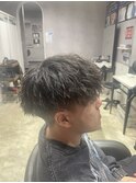 滋賀/南草津/メンズ美容室/波巻きツイストスパイラルパーマ