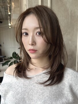 トリア(the tria) 似合わせ/レイヤーカット/グレージュ／ベージュ/髪質改善