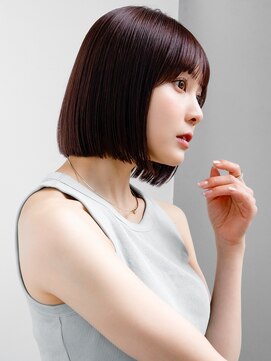 エインアンリー 表参道(AIN.ANLY.) 4イメチェン外ハネボブパーマ美髪ワイドバングインナーカラー