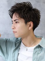 リップスヘアー 銀座(LIPPS hair) メンズパーマアップバング