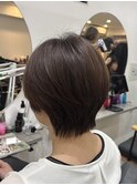 ショートスタイル　ふんわりショート　癖を活かしたショート