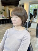 菱形は古い大人女性が輝く楕円形ボブ/ミスエッセンス竹下