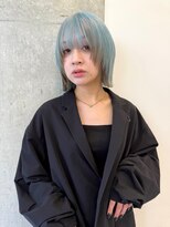 サンクプロジェクト(cinq PROJECT)&nbsp;ダメージレスなブリーチカラーで作るブルーカラー