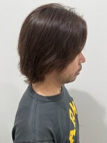 ヒュイル バイ ニアウ(Hwyl by Niau) メンズミディアムヘアミディアムボブアンニョイヘア