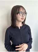 顔まわりレイヤー＊ミディアムヘア